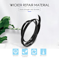 Miniatyrbild 3 av 5: Platt PE Rattan Plast Vicker för Stol Recliner Kaffebord Rattan Möbel Reparation (fyra rader/b