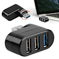 Miniatyrbillede 1 af 3: 3 Port USB 3.0 Multi Hub Splitter