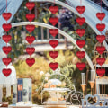 Miniatyrbilde 3 av 5: Røde hjerter glittergirlandere, 36 stk. røde hjerter hengende strengdekor for valentinsdag, jubileer, frieridekorasjoner, bryllup
