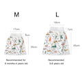 Miniatyrbillede 5 af 5: 2 stk. Børneble-nederdele Shorts Vaskbare Baby Pottetræning Nederdele Børn Til Baby Dreng Pige Nattetid Søvn