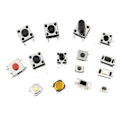 Miniatyrbillede 5 af 5: Tryk-kontakt / Mikrokontakt / Trykknapper Taktile Trykknapskontakter 125 stk