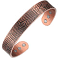 Miniatyrbillede 1 af 5: Kobberarmbånd til Mænd Ultra Stærk Magnetisk Armbånd Rent Kobber Bangle (Kobber)