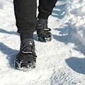 Miniatyrbilde 4 av 5: Isfiskesko med pigger for sko og støvler, is- og snøpigger for menn, kvinner og barn, vintervandring på is og snø, sklisikre overtrekk, elastiske