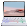 Miniatyrbild 3 av 5: För Microsoft Surface Go/Go 2/Go 3 Tre Färger Bakgrundsbelyst Bluetooth 5.0 Tangentbord+Trästruktur PU Läder