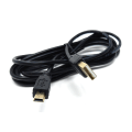 Miniatyrbillede 1 af 3: 2m, Mini USB til USB 24AWG 2.0 Hi-Speed 2.0 A-han til Mini-B 5-polet kabel Strøm & Data ledning (6,5ft, Sort Guld stik)
