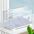 Miniatyrbillede 3 af 5: Glødende sten i mørket 300 stk. Hvide glødesten, glødende sten til Betta fisketank, akvarium, have, plantekar, landskabssti glød grussten