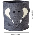 Miniatyrbillede 5 af 5: Opbevaringskurv Børneopbevaringsboks Vasketøjskurv Opbevaringsboks Legetøjsbokse Til Børneværelse Organizer Elefant