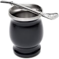Miniatyrbillede 1 af 4: Dobbelt-vægget Mate Te Sæt Kaffe Vand Mate Tekop Med Ske
