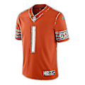 Pikkukuva 2 / 3: Nfl Football Jersey Chicago Bears Jersey Top Lyhythihainen T-paita 1# Fields Oranssi Kirjailtu Jersey