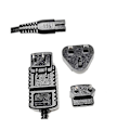 Miniatyrbillede 4 af 5: Adapter til oplader til 73010/73060/73070/73100/ 73135 elektrisk shaver hårklipper udskiftning tilbehør