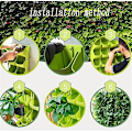 Miniatyrbild 5 av 5: Hängande Planter Vägg Hängande Planter Blomkruka Stapelbara Trädgårdskrukor Väggmonterade Vertikala Suckulenter Växt Bonsai Grön Hem Utomhus Dekor Hängande