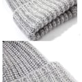 Miniatyrbillede 4 af 5: Strikhue til kvinder, afslappet beanie, gadetøj, chunky strik