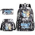 Pikkukuva 2 / 2: Bluey kolmiosainen koululaukku Lightning Black 4
