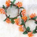 Miniatyrbilde 4 av 5: 12 stk Serviettringer Blomsterserviettring Hs Høstserviett Le Ringer Tema Middagsbord Ri