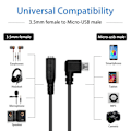 Pikkukuva 3 / 5: Micro USB - 3,5 mm:n liitäntäkaapeli
