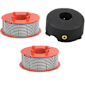 Miniatyrbilde 1 av 5: 2 Spoler Tråd Snelle + 1 Spolelokk for Bosch ART 23 COMBITRIM/ART 26 COMBITRIM Gressklipper, F016800175