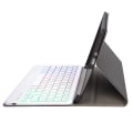 Miniatyrbilde 4 av 5: For Microsoft Surface Go/Go 2/Go 3 Tre farger bakgrunnsbelyst Bluetooth 5.0 Tastatur + Trestrukturert PU-lær