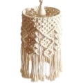 Miniatyrbild 1 av 5: Handgjord Lampskärm i Stickad, Hängande Lampskärm, Bohemisk Macrame Lampskärm för Vardagsrum, Barnkammare, Sovsal, Bohemisk Dekoration