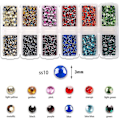 Miniatyrbild 3 av 5: 10272 st Rhinestones, Flatback Round Glass Gems Set med olika storlekar Clear