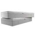 Miniatyrbillede 1 af 5: Foldbare Under-Sengposer Under-Seng Opbevaringskasser Tykke Åndbare Under-Seng Tøj Opbevaringsposer Lynlås
