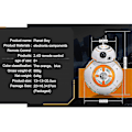 Miniatyrbillede 4 af 5: 7 Rc Bb-8 Bb8 Fjernstyret Robot Bb 8 Intelligent Figur Legetøj Ny