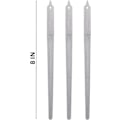 Miniatyrbillede 3 af 5: 3 stk. 8\" tommer skarpe rustfrie stål neglefiler sæt manicure pedicure 100 grit buffer tykke tånegle fingernegle metal neglefil til hjemmet og professionelt