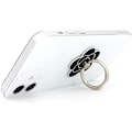 Miniatyrbillede 5 af 5: Mobiltelefon Ringholder Blomster Finger Ring Grip Stativ 360° Rotation 180° Flip Universal Kickstand Kompatibel med Alle Smartphones (Sort)