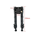Miniatyrbillede 4 af 5: Aluminiumlegering V9 Enkeltstøtte Stativ Justerbar Bipod Stativbeslag Sort