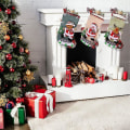 Miniatyrbilde 5 av 5: 4 stk. Tradisjonelle julestrømper, juledekorasjonsstrømper, juleopphengsstrømper, personlige julestrømper, julestrømper