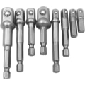 Miniatyrbild 1 av 5: 8-dels Power Hand Tools Socket Adapter-set, Mutterdrivarelektriska borrar Impact Socket Bit Hex Adapter Extension-set Socket Wrench Adapter-set 1/4\" 3/8\" 1/2\"