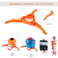 Miniatyrbillede 4 af 5: Brændstofdåse Stabiliseringsstativ Gas Tank Stativ Patron Dåse Tripod til Camping Brændstofdåse (Orange)