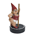 Miniatyrbilde 3 av 3: Pol dansende nissehagefigur! 6 tommers pol danser nisser figur hage landskap utendørs dekor! Polyresin nisse harpiks dverg skulptur kunstdekor!