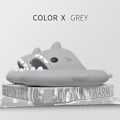 Miniatyrbilde 3 av 5: Tegneserie Hai Flip Flops, Sklisikre Tykke Såler Strand Flip Flops, Hurtigtørrende Morsomme Basseng Sandaler grey 40/41