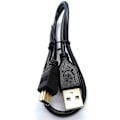 Miniatyrbillede 1 af 5: 0,5 m Mini USB til USB 24AWG 2.0 Hi-speed 2.0 A-han til Mini-B 5-bens kabel Strøm- og datakabel (1,6ft, sorte guldstik)