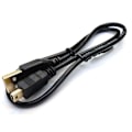 Miniatyrbillede 2 af 5: 0,5 m Mini USB til USB 24AWG 2.0 Hi-speed 2.0 A-han til Mini-B 5-bens kabel Strøm- og datakabel (1,6ft, sorte guldstik)