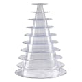 Miniatyrbilde 1 av 5: 10 etasjers cupcake-holder stativtårn, for bryllupsbursdagsfestdekor-