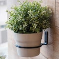 Miniatyrbillede 2 af 4: 4 tommer plantevæghængsæt med 3 pottevægmonterede metalplanteholdere, sammenklappelig beslag