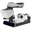 Miniatyrbillede 3 af 4: 5-i-1 Opladningsstation Stativ Til PS VR2 Og PS5 Controller Opladningsdock Station Med VR Headset Stativ, Opladningsbase Stativ Med LED Indikatorer