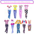 Miniatyrbild 2 av 2: 32-pack Barbie Dockkläder Toppar Byxor Klänningar Skor Mode Festtillbehör Set Barn Flickor Leksaker Presenter