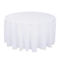 Rund duk i polyester til bryllupsfest i hvit, svart, rød, blå, gull White Diameter 160CM