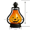 Pikkukuva 5 / 5: 3 kpl Halloween-kurpitsakynttilälyhty LED-valot Kurpitsa Halloween-koristeisiin sisä- ja ulkotiloihin Piha Puutarha Nurmikon juhlat (A)