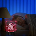 Miniatyrbillede 2 af 5: 6 Sæt 3D Nat LED Lys Lampebaser Justerbar 16 Farver 4 Tilstande Akryl Lampebase Til Restaurant (Rundt Kvadratisk Stil)