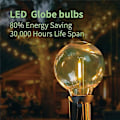Miniatyrbillede 5 af 5: 6 stk. G40 LED udskiftnings pærer, E12 skru Shatterproof LED Globe pærer til solstrenglys