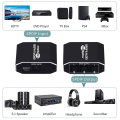 Miniatyrbilde 4 av 5: Digital optisk lydsplitter 1x3, Spdif Toslink optisk fiber lydsplitter 1 inn 3 ut aluminium