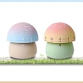 Miniatyrbilde 1 av 5: 2-pak Søt Kjøkken Timer, 100% Mekanisk Egg Timer for Barn, 60 Minutters Opptrekkbar Timer for Matlaging/Lesing/Sport. (Sopp)