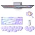 Miniatyrbilde 1 av 5: Attack Shark Cloud Tastatur- og Musestøtte med Kosebrettet, ergonomisk håndleddstøtte for smertelindring, sklisikker base, ultramyk