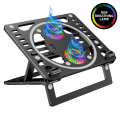 Miniatyrbild 2 av 5: Laptopkylskive, Gaming RGB Laptopkylare Stativ för 15,6-17,3 Tums Bärbar Dator, Sänker Temperaturen