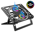 Miniatyrbilde 2 av 5: Laptop Kjøleplate, Spill RGB Laptop Kjøler Stativ For 15.6-17.3 Tommer Bærbar PC, Reduserer Temperatur