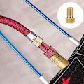 Miniatyrbillede 4 af 5: Presta til Schrader Messing Cykelventil Adapter med Tætning Ring Adapter Konverter, 3 stk.