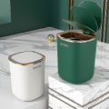 Miniatyrbild 3 av 5: Smart Sensor Soptunna Köksbadrum Toalett Papperskorg Bästa Automatisk Induktion Vattentät Soptunna Med Lock 12l (Svart